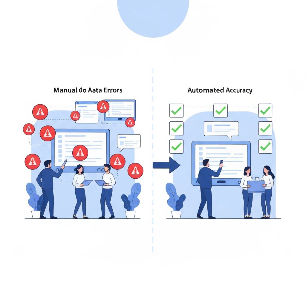 Error reduction from manual to digital